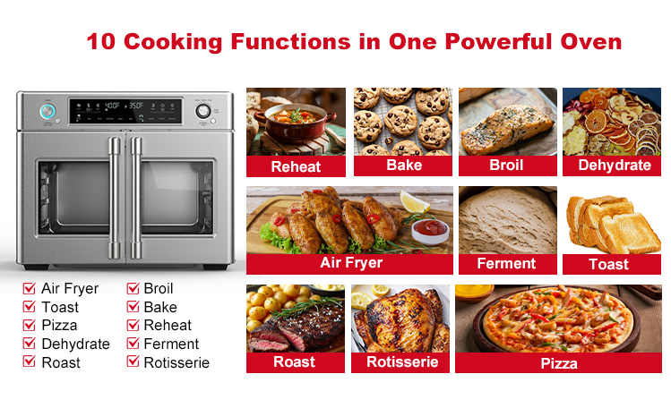 Dual Air Fryer Oven Detail 2