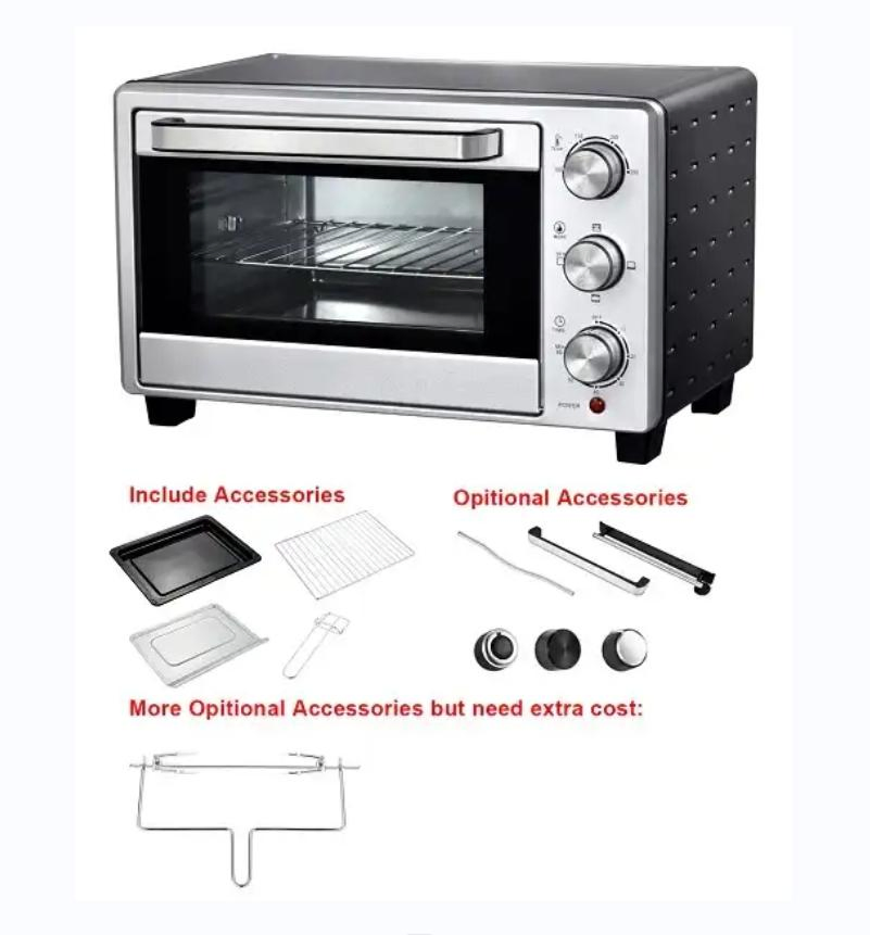 16L Convection Electric Air Fryer with Rotisserie