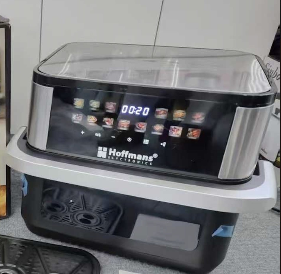 Hoffmans 15L Professional Air Fryer 2400W High Speed Hot Air Circulation Pizza Maker Kit for Supermarket
