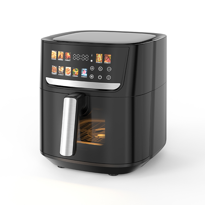 Best Kitchen Black Large Size High Quality 6.5L Smart Wifi Visual Oil Free and Air Deep Fryer Air Fryer Oven