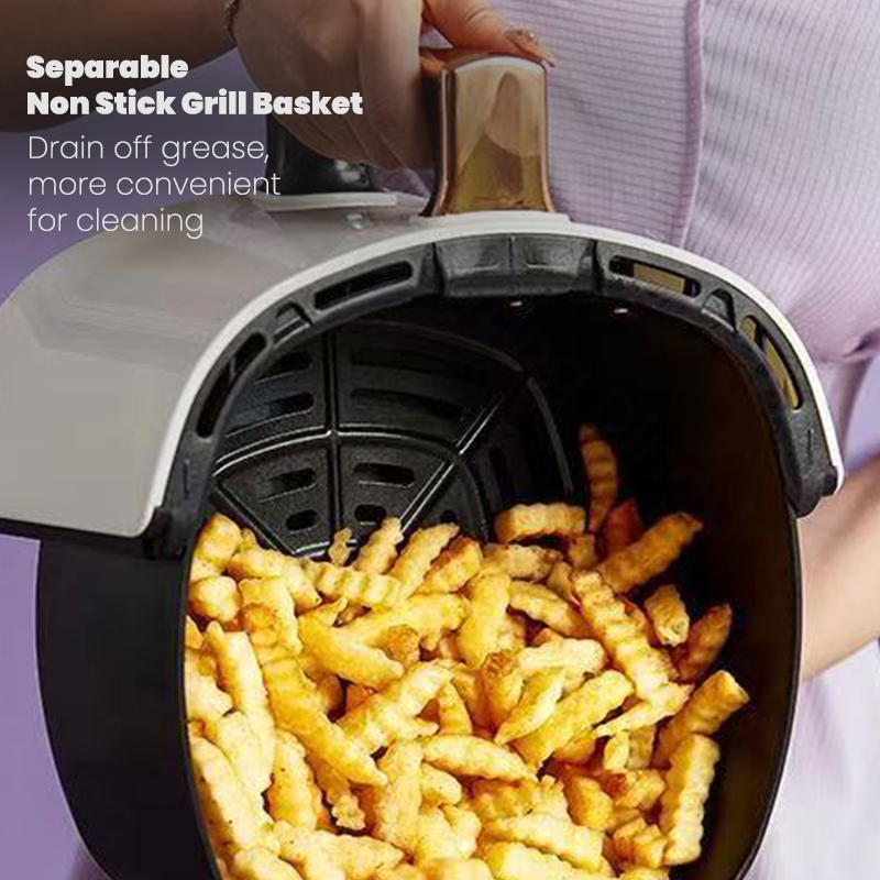 Healthy Life Style Electric New Oil Free Transparent Glass Non Toxic 6L 8L Digital Air Fryer
