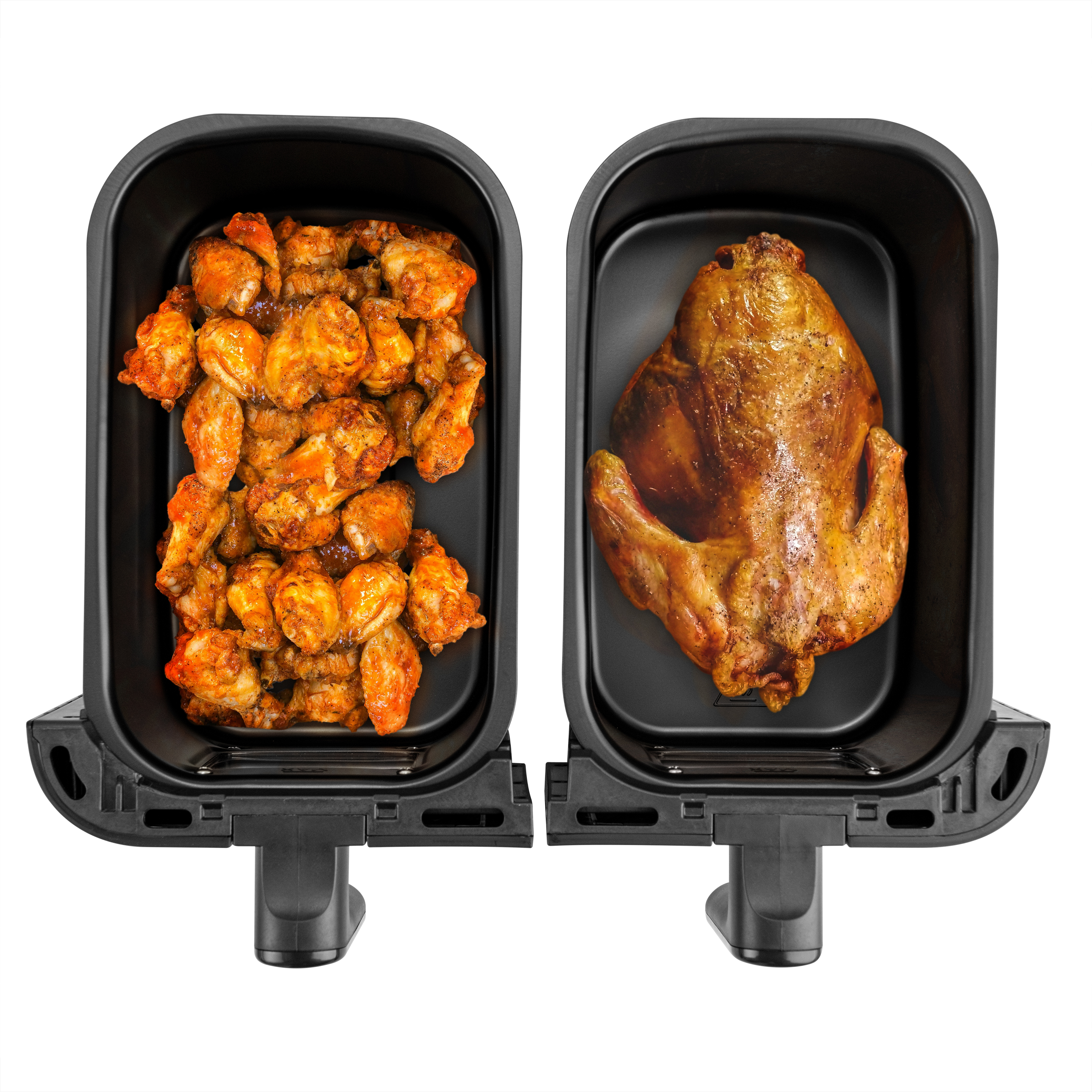 High Quality Oil-free Visual Window Fryer 4.5L*2 New Multifunctional Double air Fryer square Dual Air Fryer Oven