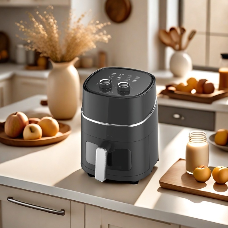 OEM CB CE 1400W 4.2L Basket 80-200 Temperature Quickly Heating Electric Mechanical Air Fryer
