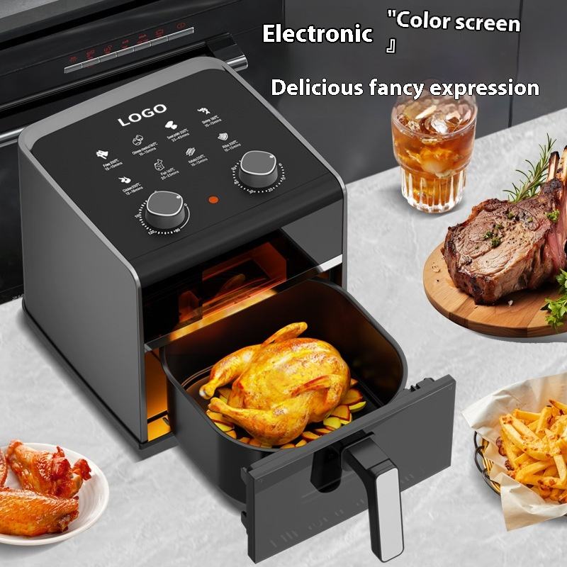4L 1200W Air Fryer with Mechanical Knob Control - Accurate Temperature (80-200&deg;C) &amp; Timer for Healthier Frying and Roasting