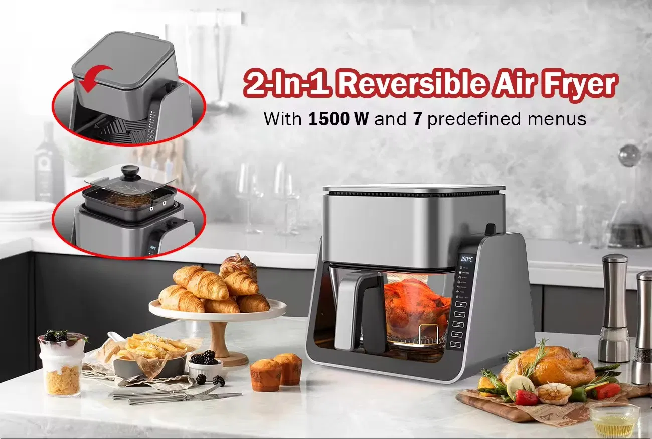 4L Glass Commercial Electric Air Fryer for Cooking