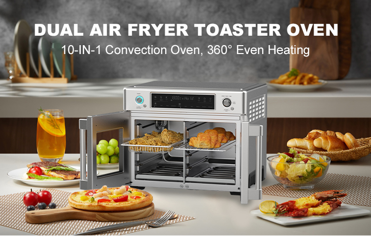 Dual Air Fryer Oven Detail 1