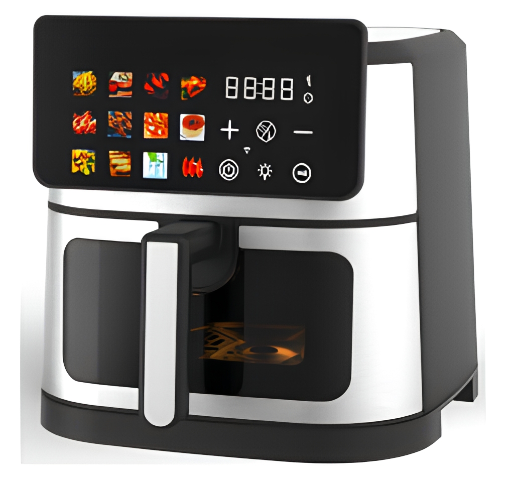 European Standard Cross-Border Square Air Fryer Large Capacity Multifunctional Digital Display Electric 1350W Household 1 Year