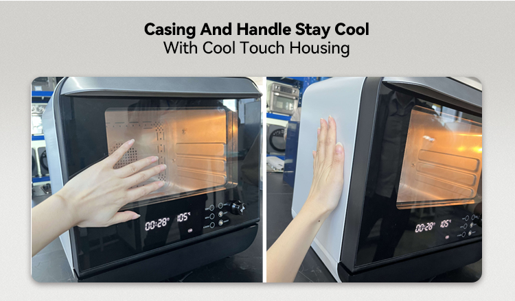 Premium Classic Square Stainless Steel LCD Digital Easy Clean Touch Screen Electric Smart Kitchen WiFi Air Fryer Oil-free