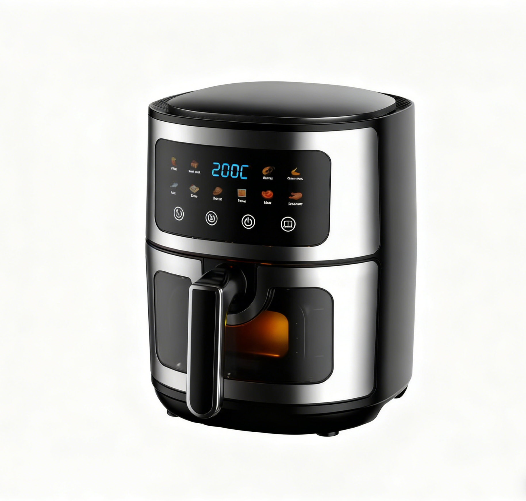 Best Hot Sale 8L Digital Touchscreen Non Stick Basket Easy Clean Multiple Recipes Air Fryer Smart Kitchen Appliance for Family