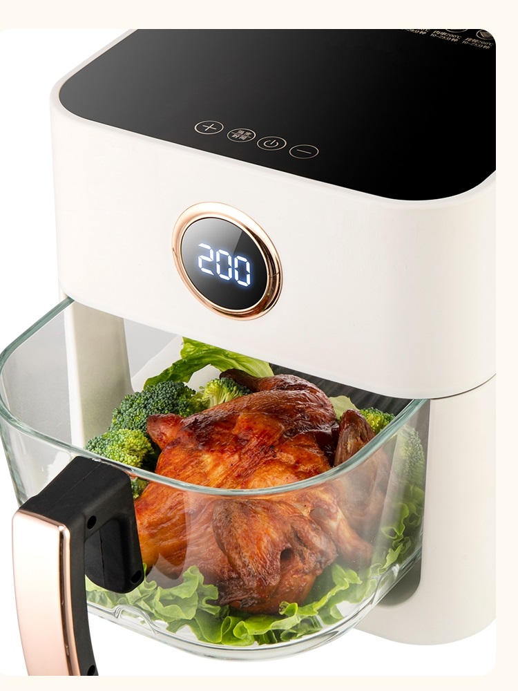 Electric Stainless Steel Oven Commercial Hot Fryers Oilless Cooker No Oil Fumes Transparent and Visible Air Deep Fryer