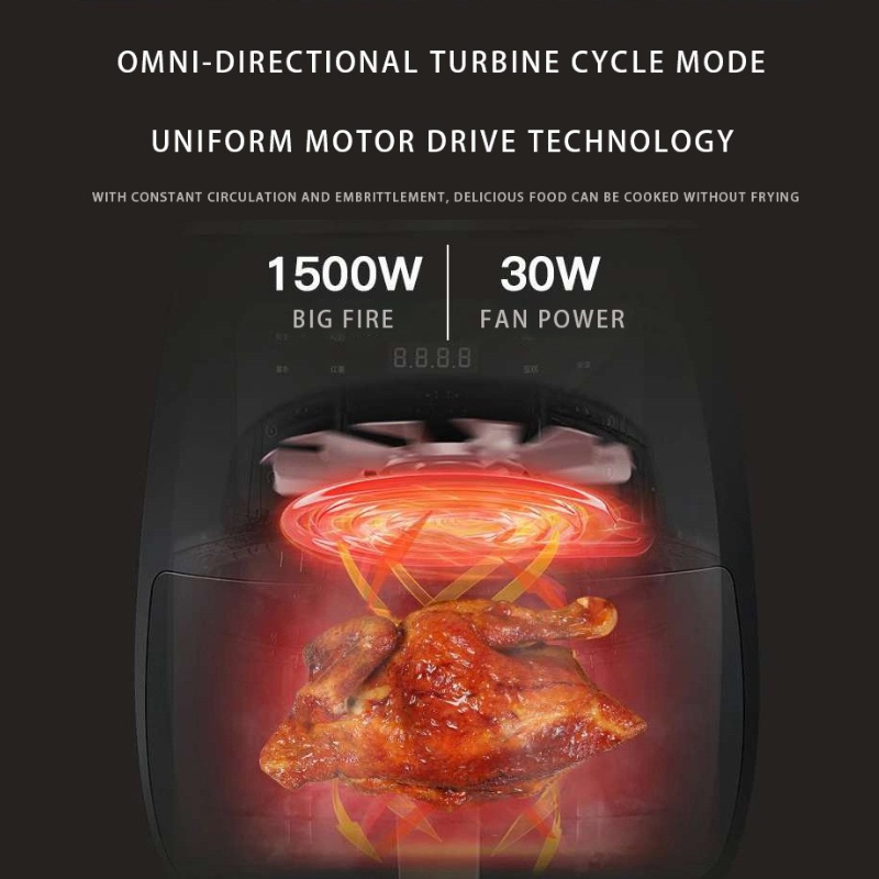 Tower Air Fryer Oven Digital 6L Air Fryer Oven With Smart Digital Control Electric Multi-function