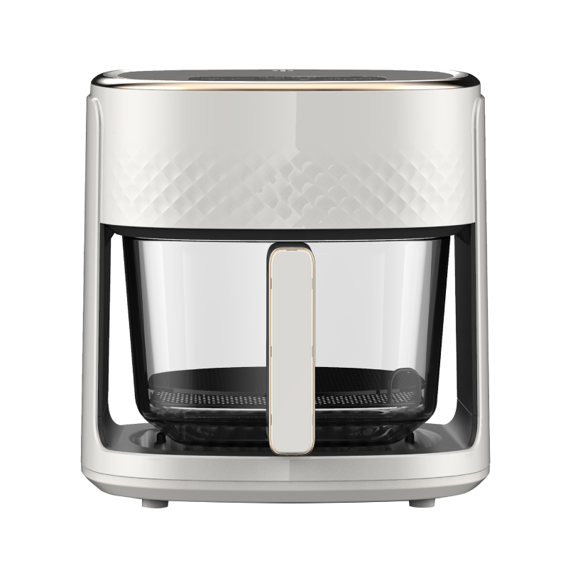 Multi-function See-through Glass Basket 1200W 4.5L Screen Touch Digital Electric Commercial Air Fryer