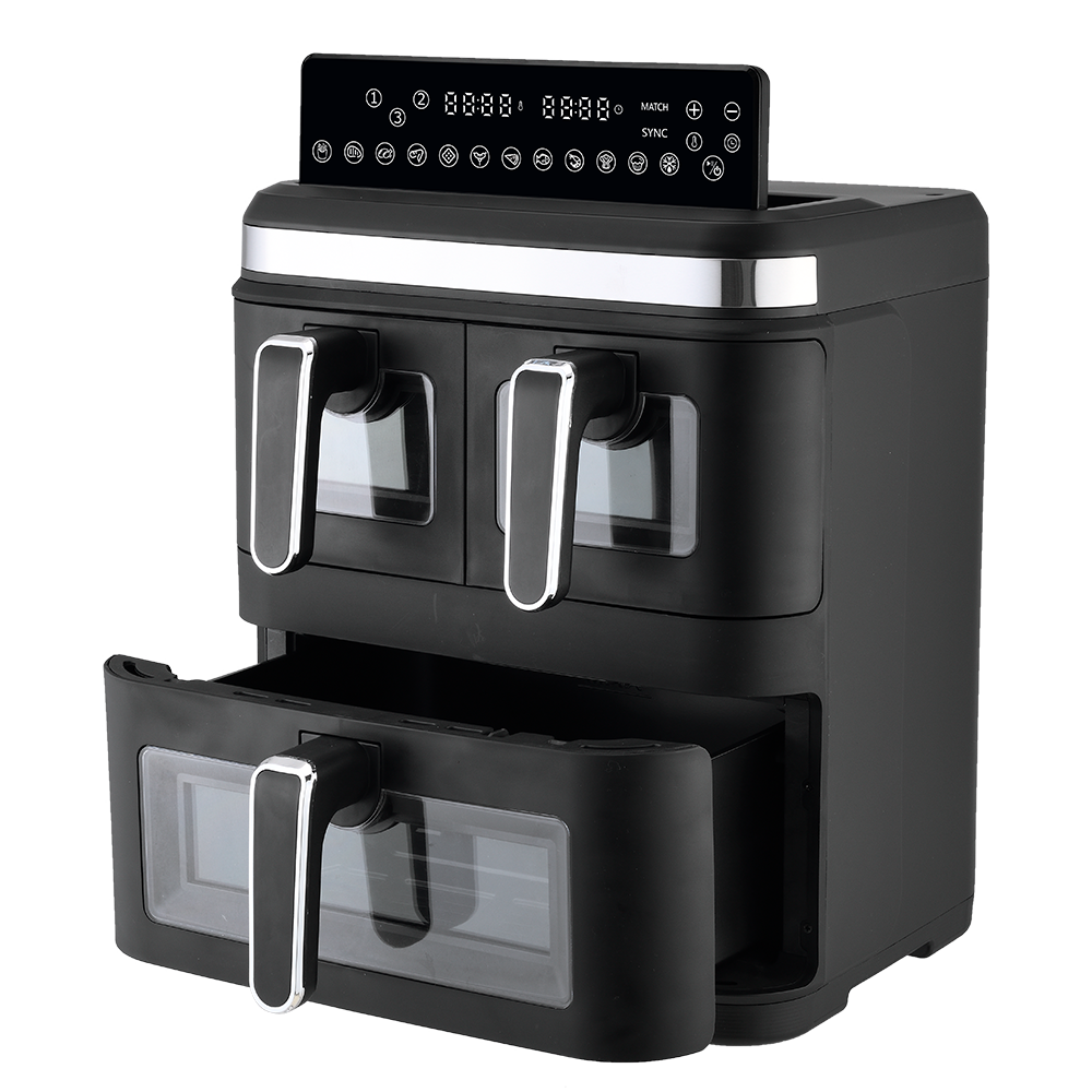 3 Pot in 1 16L 6L+4L+10 Inch Pizza 2800W Digital Freidora De Aire Foldable 15 16 Liter Smart Double Triple Stack Air Fryer