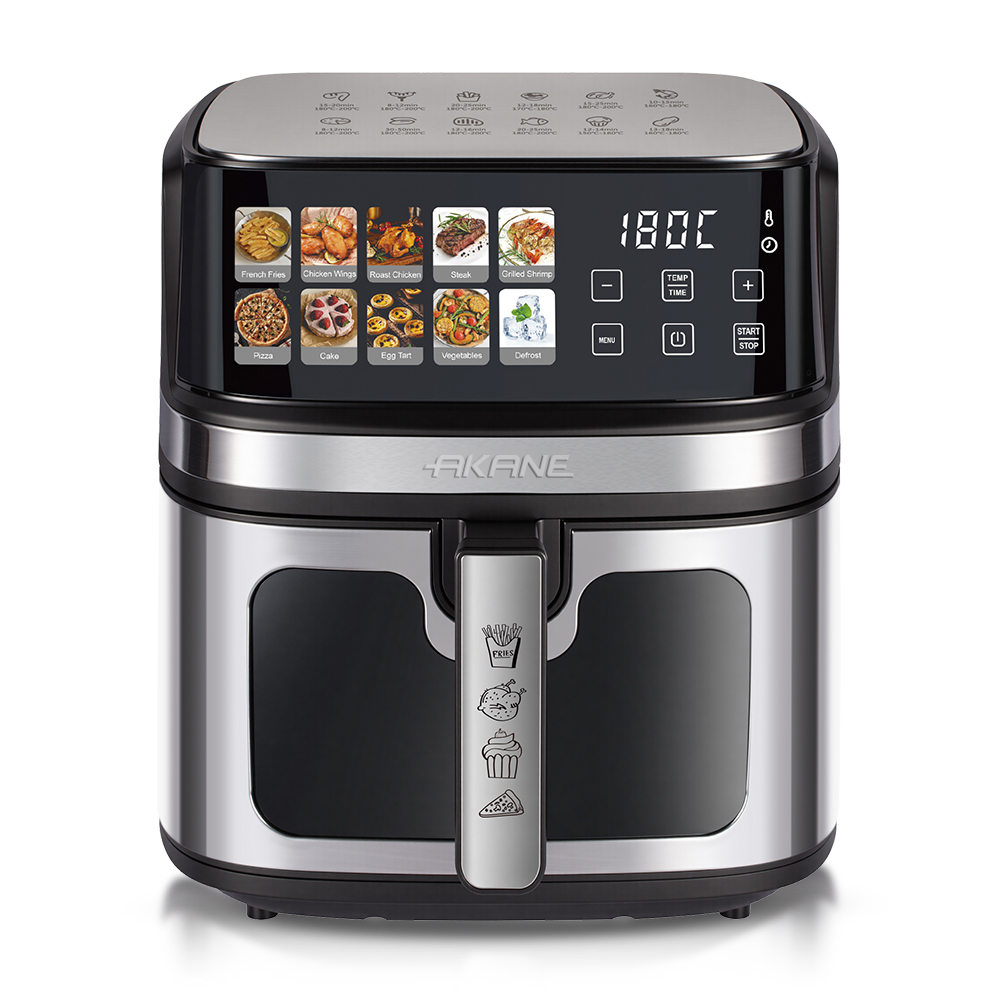 AKANE A.5387 1700W 8L Air Fryer Freidora de aire Digital Touch Screen 360° Air Circulation Metal Inner Cavity