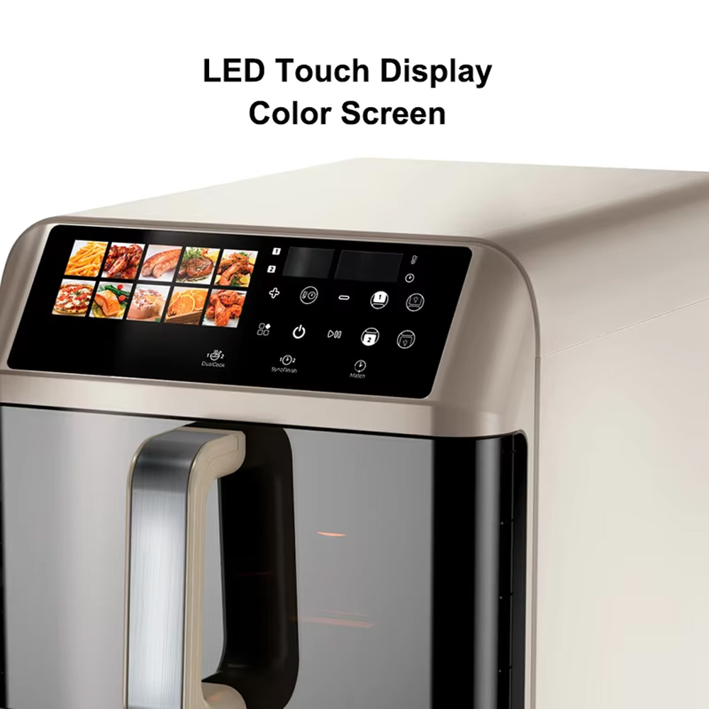 10 Menu Home Kitchen Appliance 6L+6L Smart Appliance Dual Pots Stack Air fryer Digital Touch Screen Double Drawer air Fryers