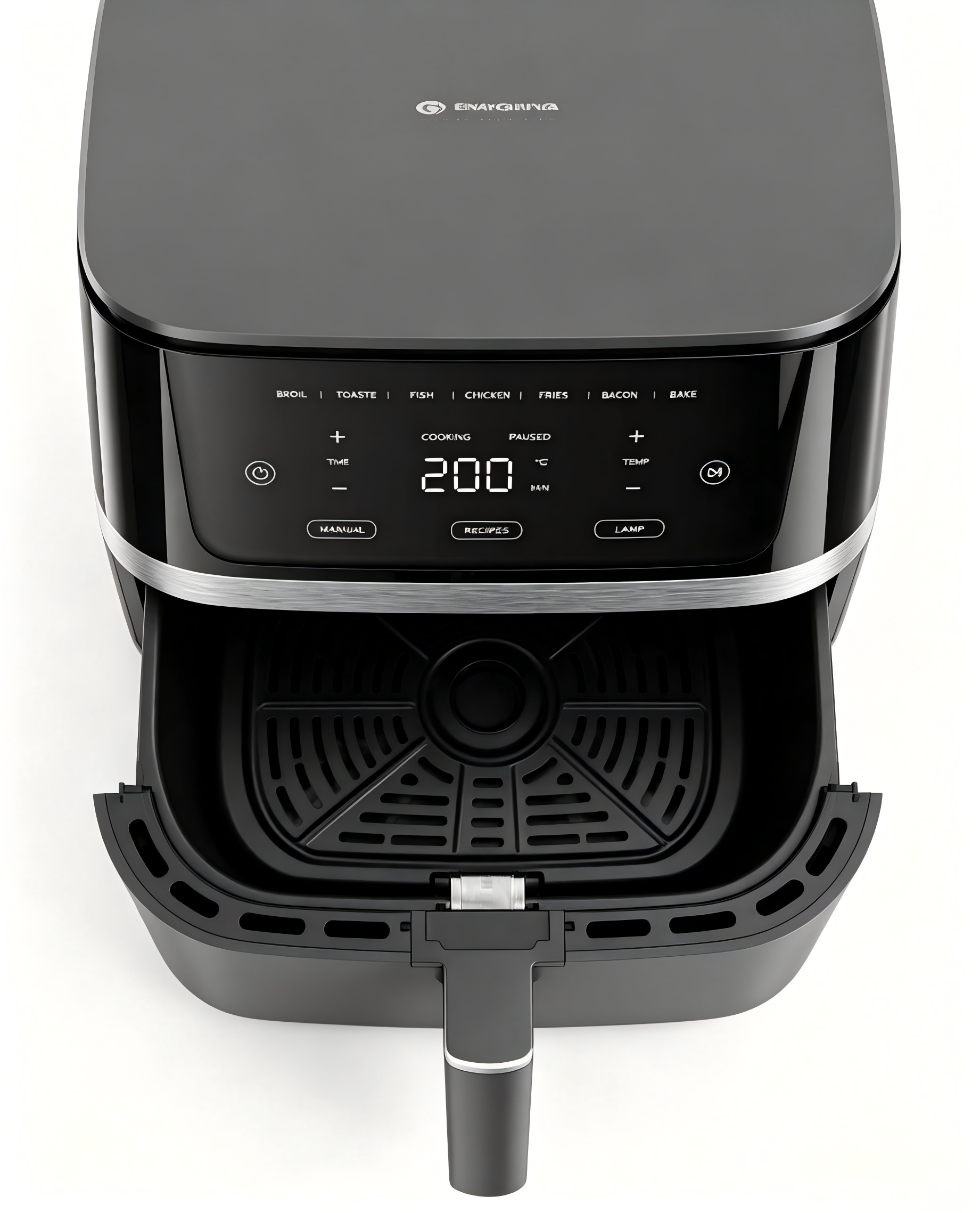 Large 10L Family Size Air Fryer 2000W Adjustable Saving Oil-Less Fryer Cool Touch Design Full Certifications for Home Use