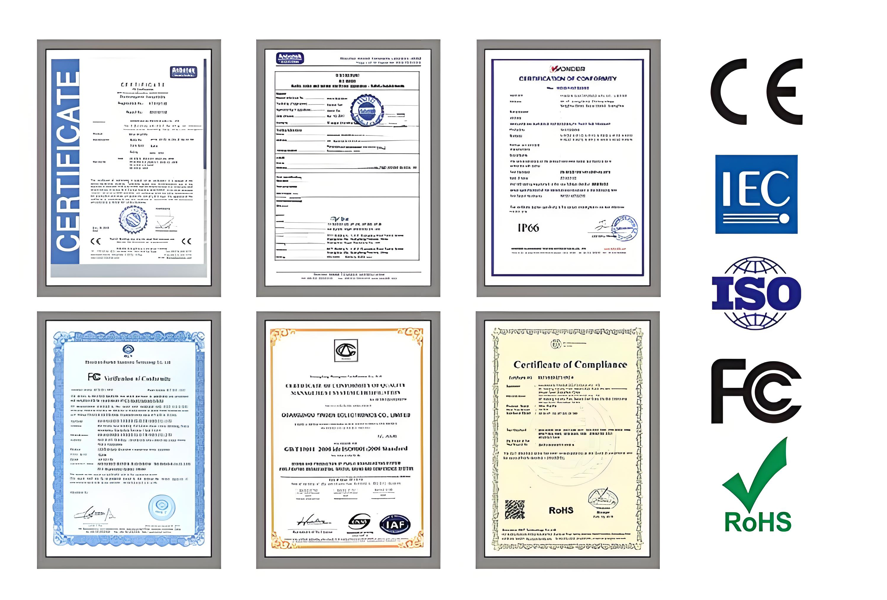 Certificates