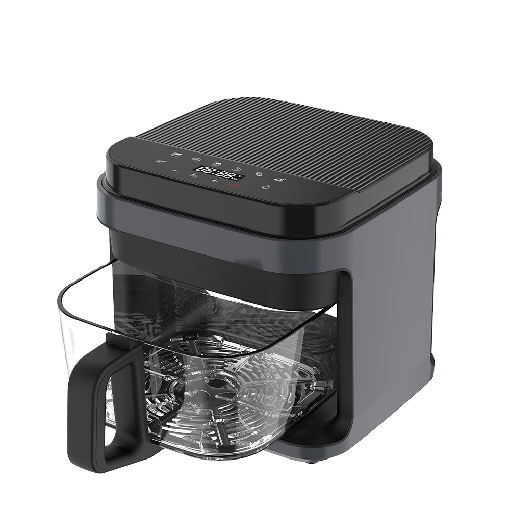 5.5L Liter 1200W Healthy Electric Smart Air Fryer 360 Visible Digital Fryer Air Fryer Oven Without Oil