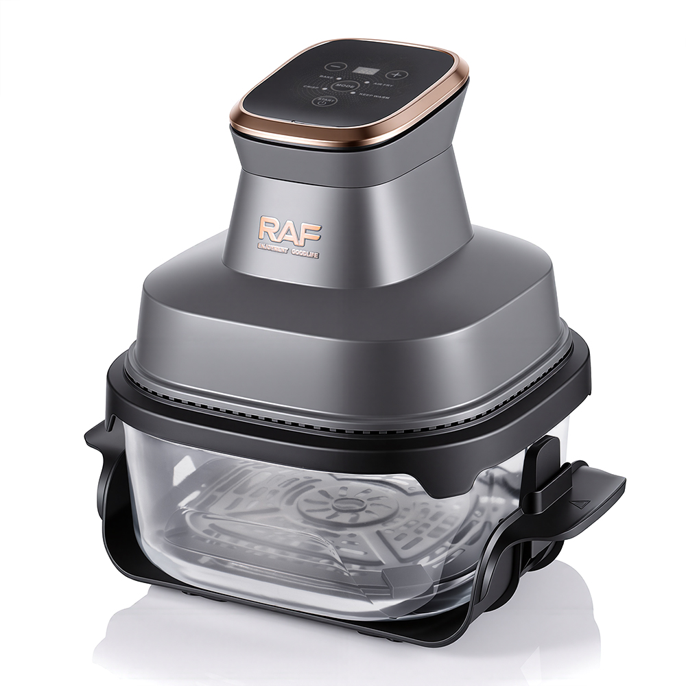 RAF R.5397 Glass 2 in 1 Air Fryer Cooking System Multi-functional Fryer with Lids for Family Meals