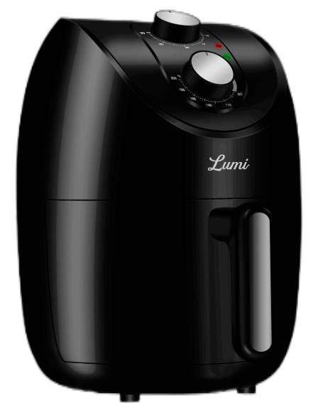 Popular Large Capacity 4L Round Air Fryer with Double Knob Mechanical Design