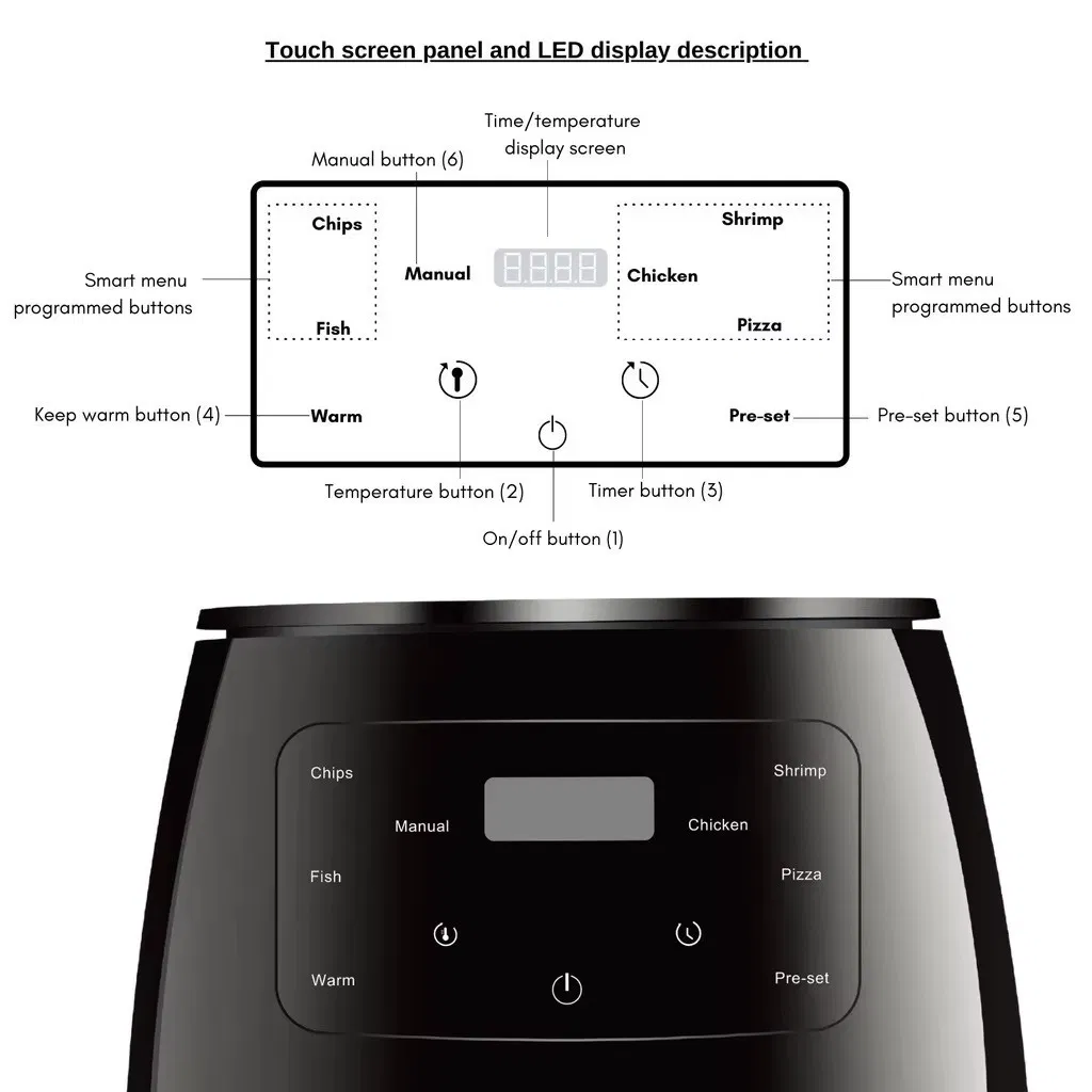 No Oil Air-Fryer New Kitchen Appliances 4.5L Small Multi Function Mini Portable Hot Commercial Potato Chips Air Fryer Machine