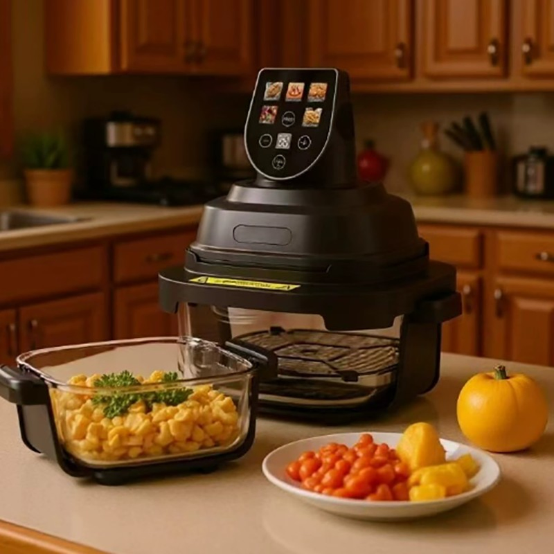 Multi Purpose Air Fryer Oven with Rotisserie Dehydrator and Baking Functions