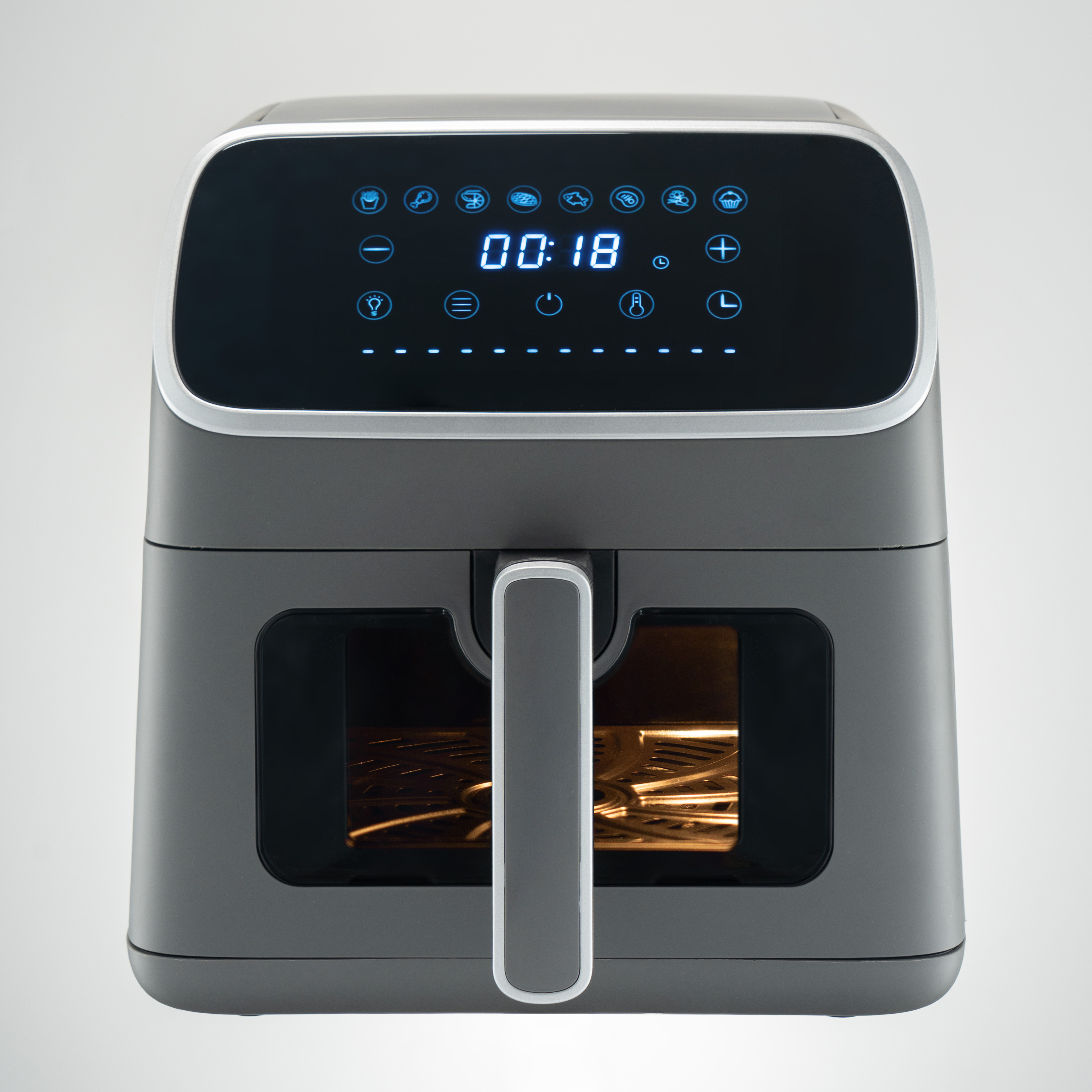 Classic 4.2L Mechanical Knob Air Fryer with High-Efficiency Digital Control Technology Square Tray for Family Cooking
