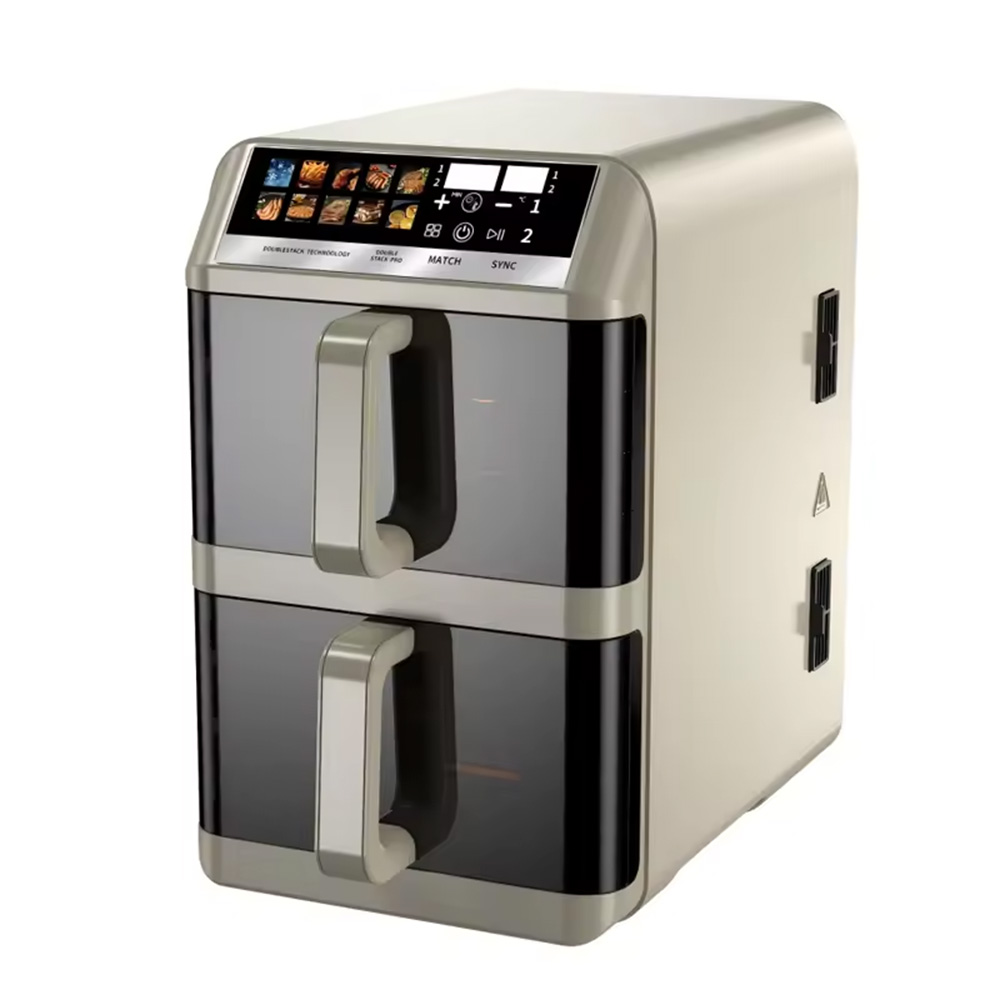 10 Menu Home Kitchen Appliance 6L+6L Smart Appliance Dual Pots Stack Air fryer Digital Touch Screen Double Drawer air Fryers