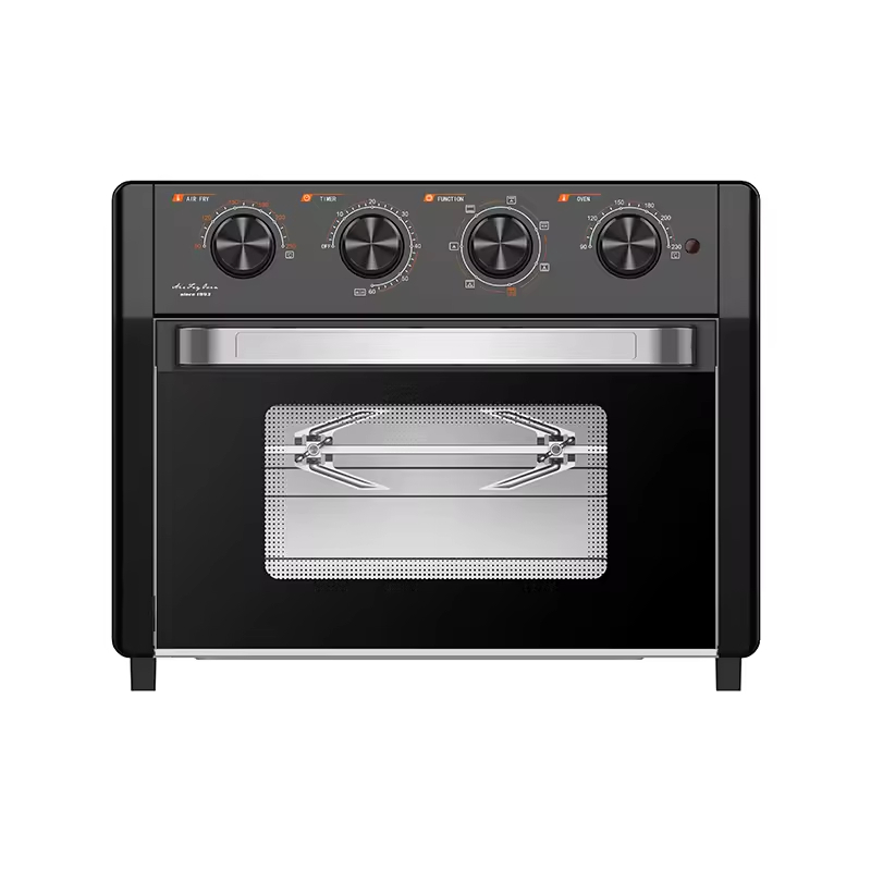 Electric Air Fryer Oven 23L Mechanical Timer Control Convection Pizza Bread Steak Bake Oven