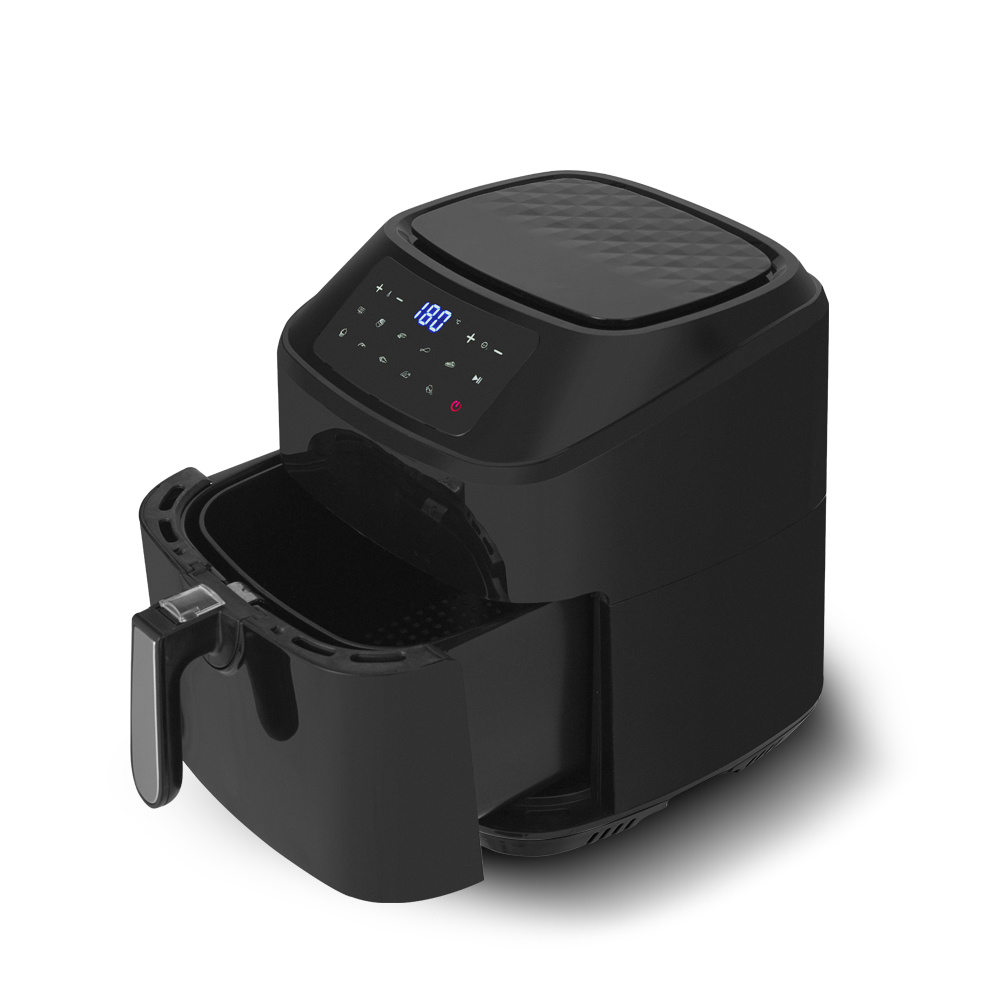 High-Speed Easy Clean Electric Air Fryer Oven Deep Hot Oil-Free Toast 1600W Power Digital Control LCD Display PTFE Material