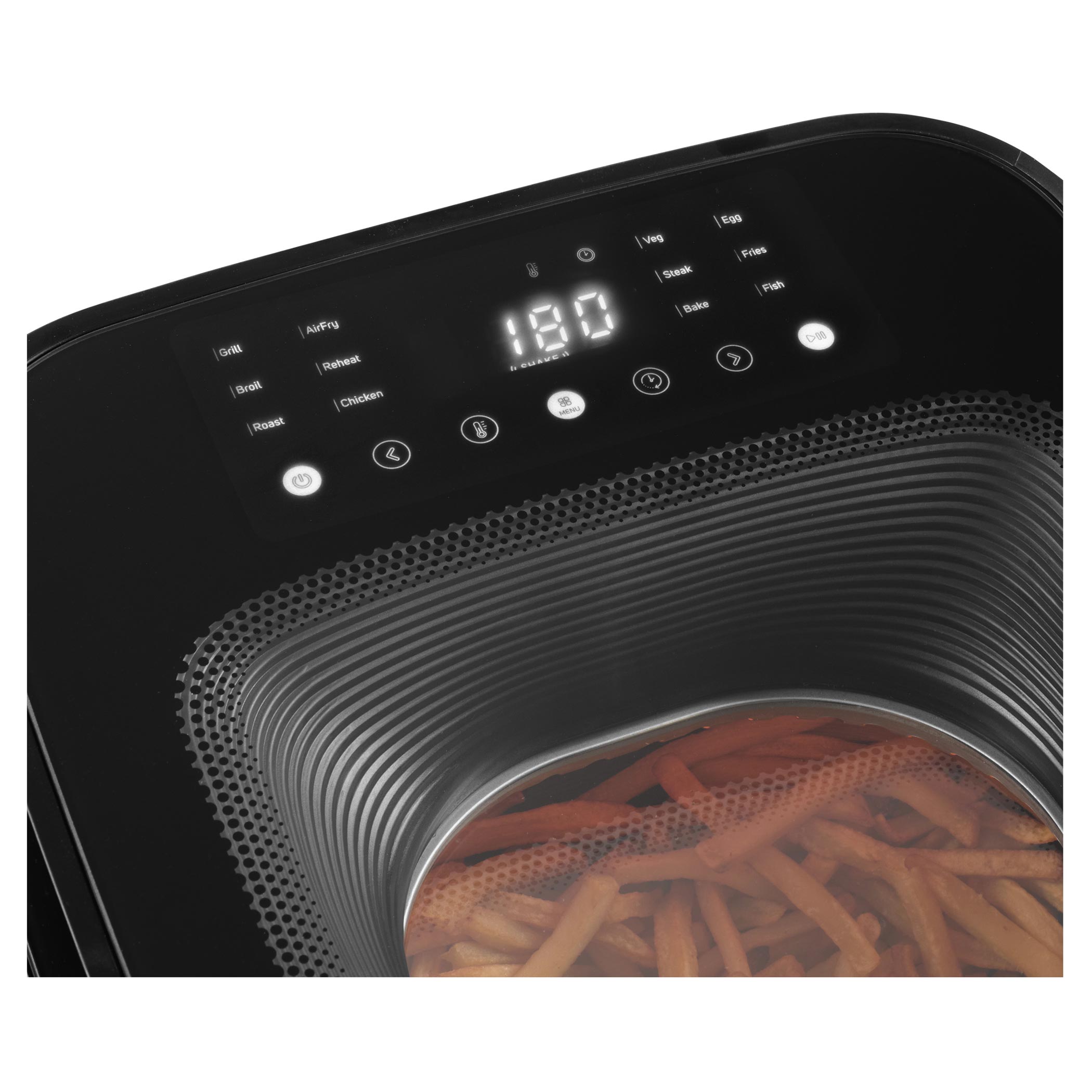 6.5L Large Capacity Family Size Air Fryer Oven 1700W Digital Control Healthy Oil-Free Cooker with Grill 8 Presets &amp; Safety Lock