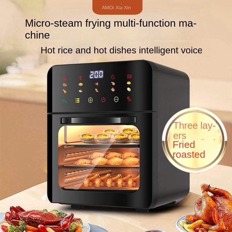 15L Stainless Steel Air Fryer Toaster Oven Small Kitchen Appliances Built-in Digital Air Fryer Oven With Countertop Ovens