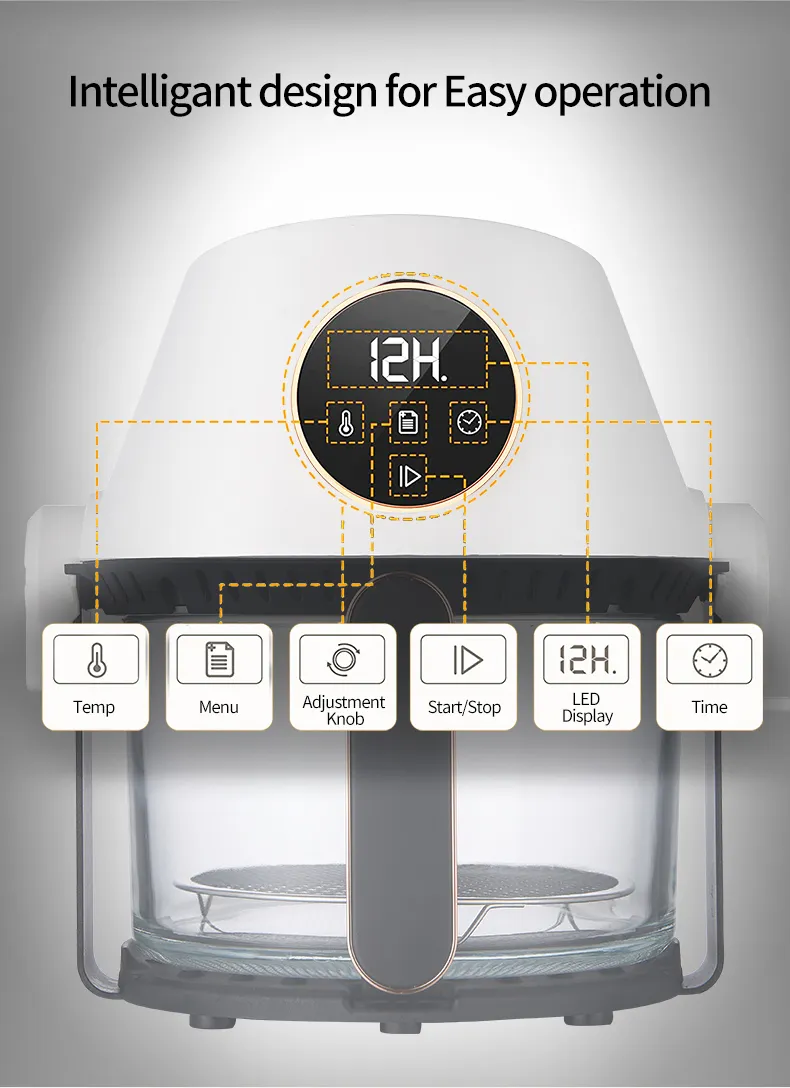 Commercial Air Fryer Digital Control Healthy French Fries Freidora De Aire Kitchen Appliances
