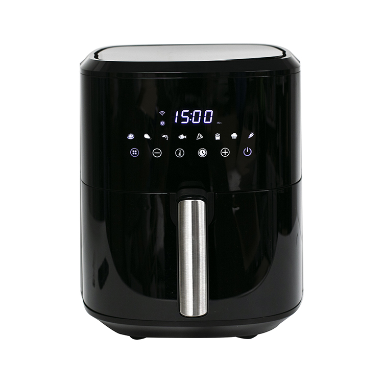 Electric Smart Compact 6.5qt Air Fryers Digital WiFi Control Air Fryer with Non Stick Food Rack