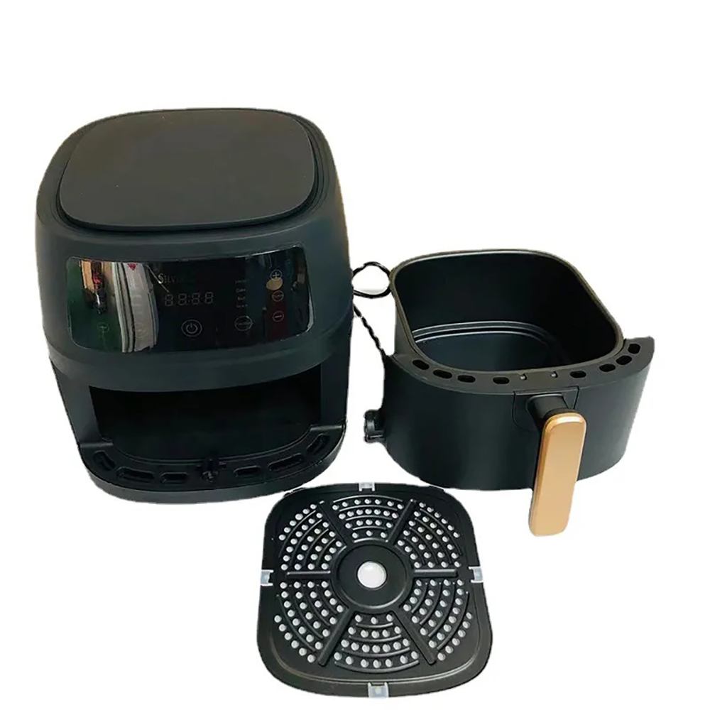 High Quality 8L Large Visible Silver Crest Air Fryer Oven Smart Digital Touch Screen for Modern Home Hotel Use for Outdoor
