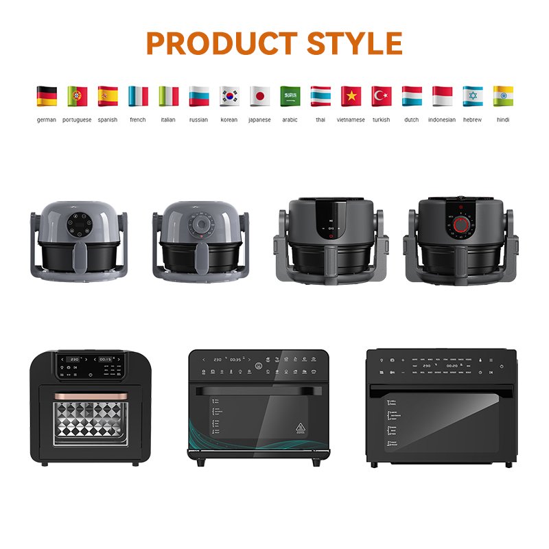 Smart Kitchen Stainless Steel 30L Electric WiFi Touch Control Healthy Oil-Free Pizza Bake Oven Convection Air Fryer Toaster