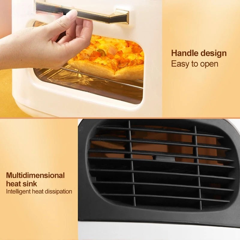 New 15L Large Capacity Kitchen Household Air Fryer Smart Digital Display Household Oven Multi-functional Oil-free Air Fryer Oven