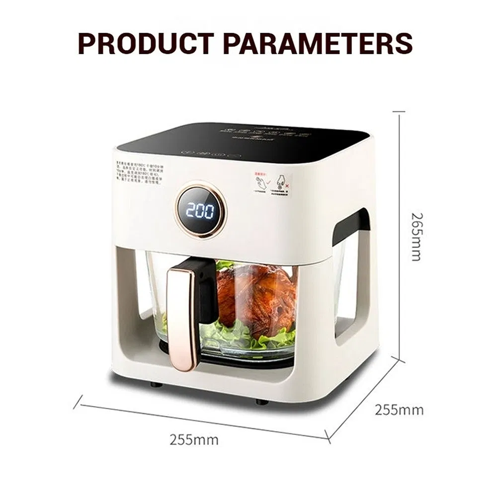 Zd-06 Rotisserie Kit Compatible Electric Digital Oil Free Air Fryer for Whole Chicken
