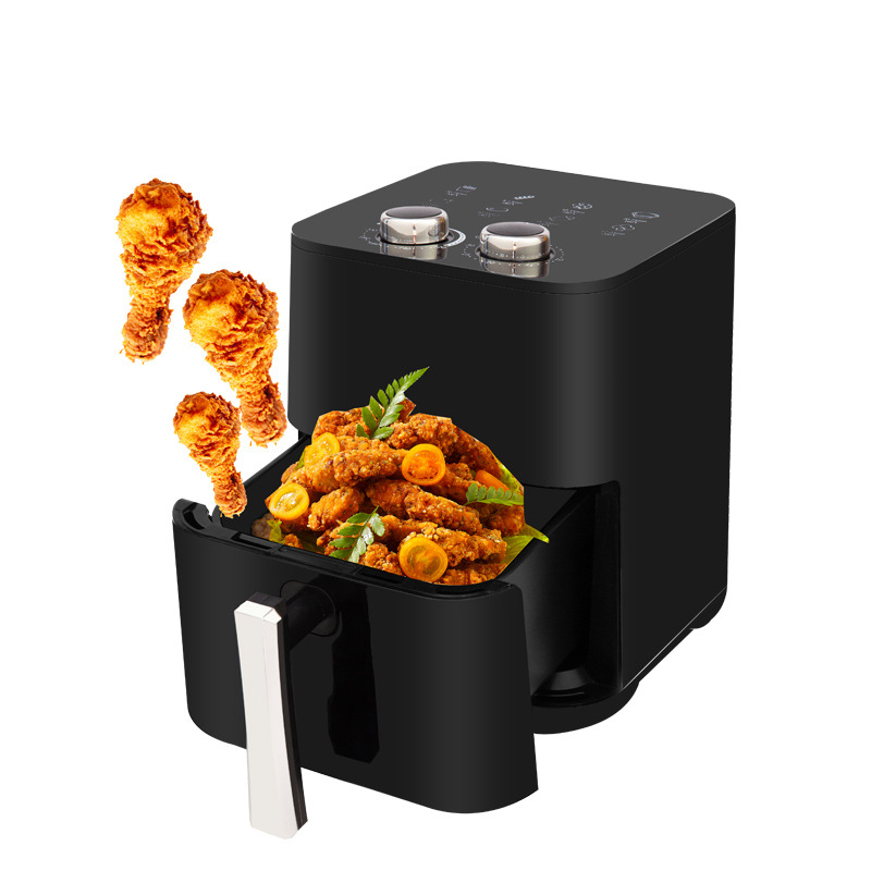 Wholesale Classic Square Plastic 3.5L Intelligent Electric Air Fryer with Mechanical Knob Control