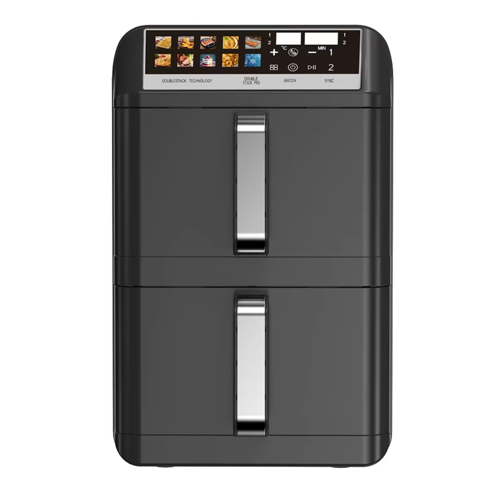 10 Menu Home Kitchen Appliance 6L+6L Smart Appliance Dual Pots Stack Air fryer Digital Touch Screen Double Drawer air Fryers