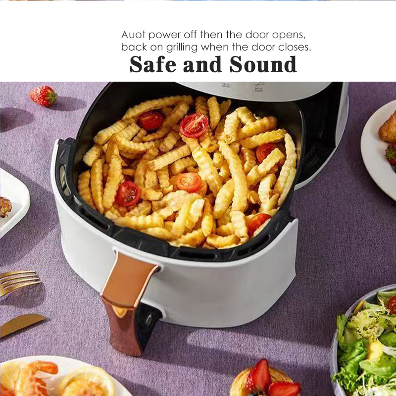 Healthy Life Style Electric New Oil Free Transparent Glass Non Toxic 6L 8L Digital Air Fryer