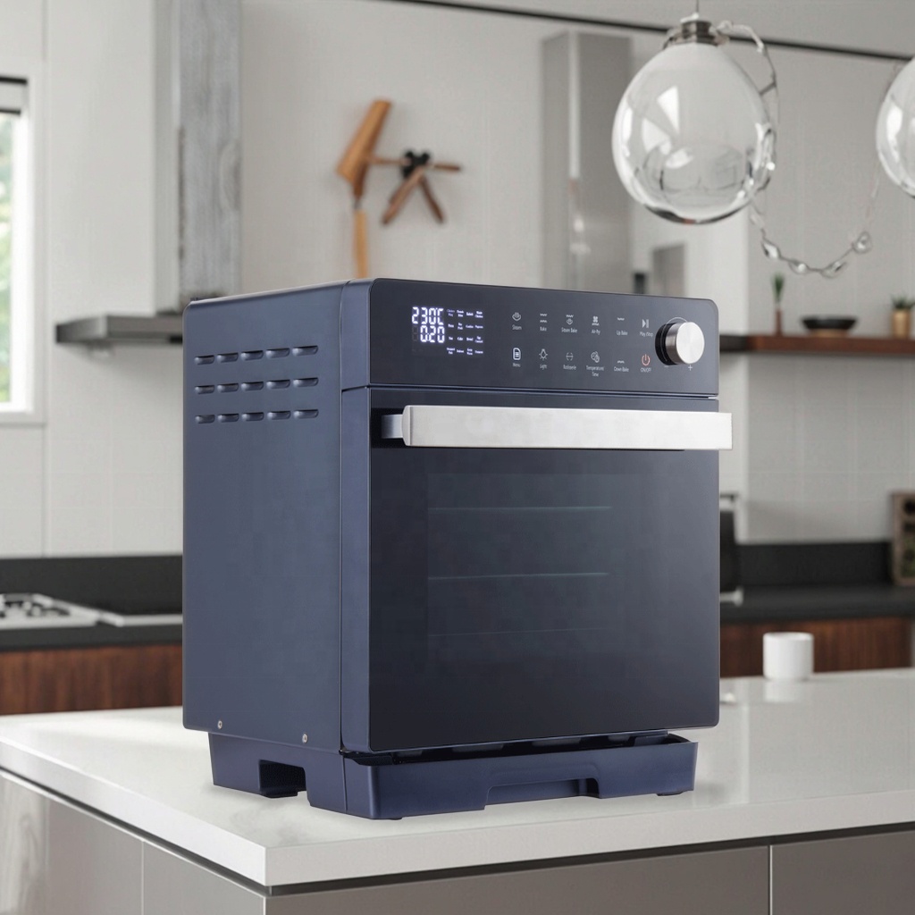 Electric Air Fryer Oven 20L Stainless Steel Non-Stick Digital Control App-Controlled Energy Efficient Class for Outdoor