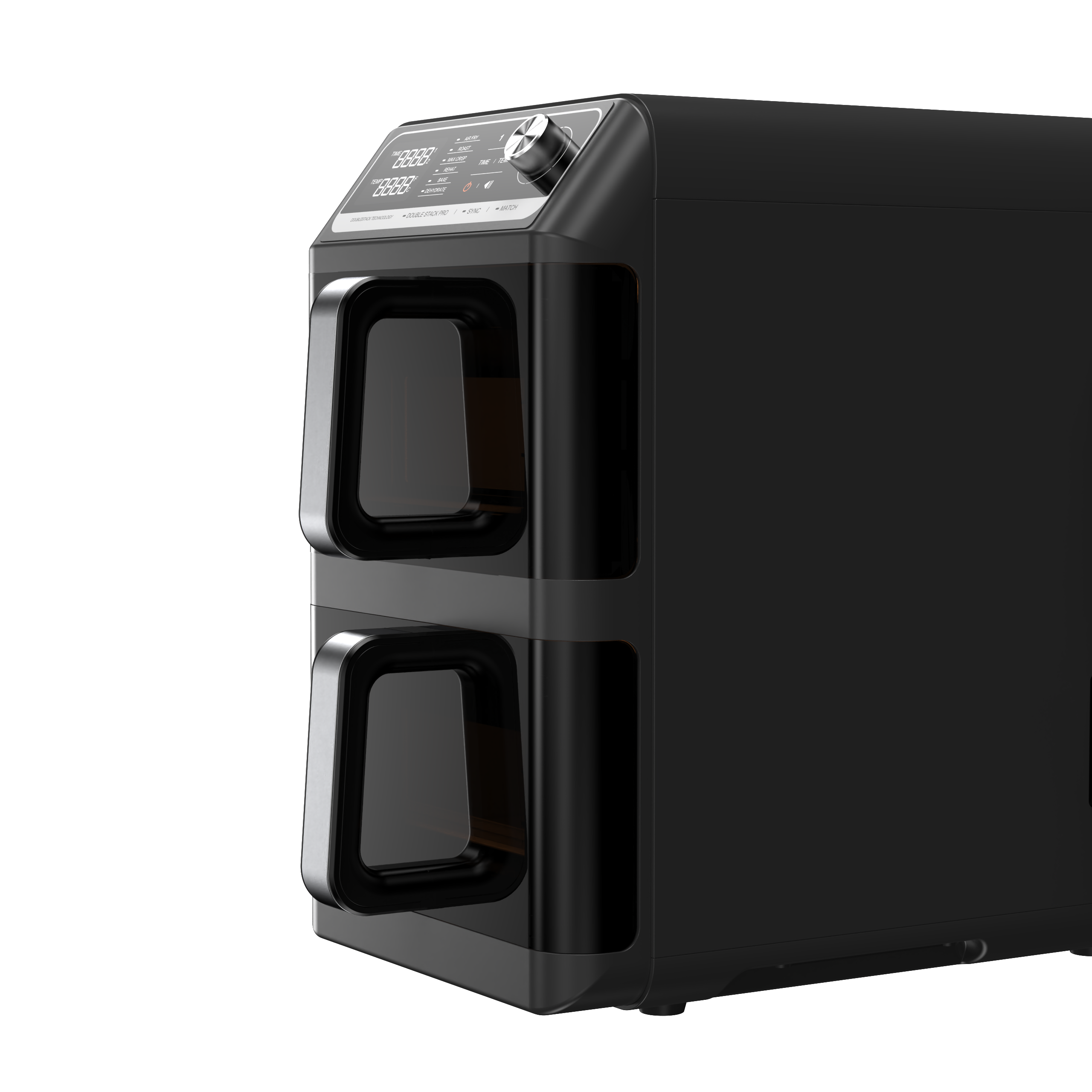 20L Large Capacity Electric Air Fryer Oven, Double Layer Oil-Free Fryer With Digital Touch Control For Home &amp; Hotel Use