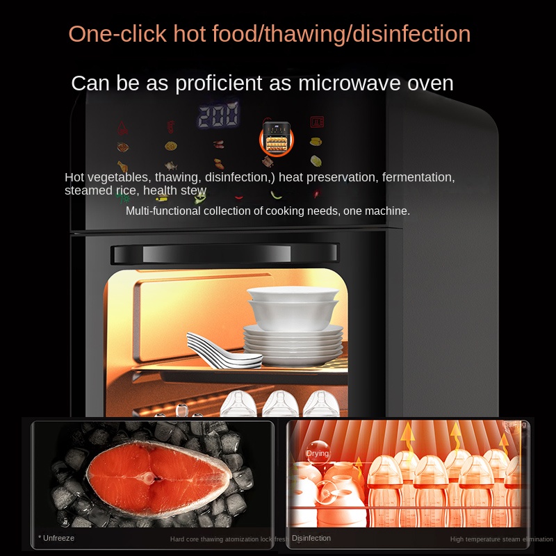 15L Stainless Steel Air Fryer Toaster Oven Small Kitchen Appliances Built-in Digital Air Fryer Oven With Countertop Ovens