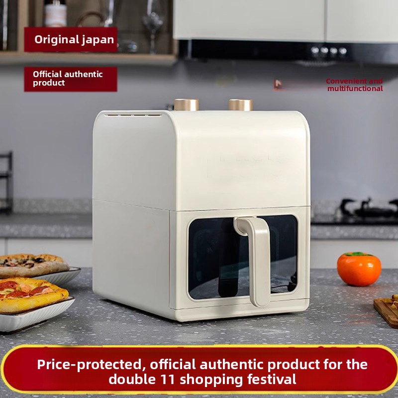 Japanese BRUNO Same Style Air Fryer Household Visual Electric Multi-function All-in-one Non-Stick 5L Large Capacity New