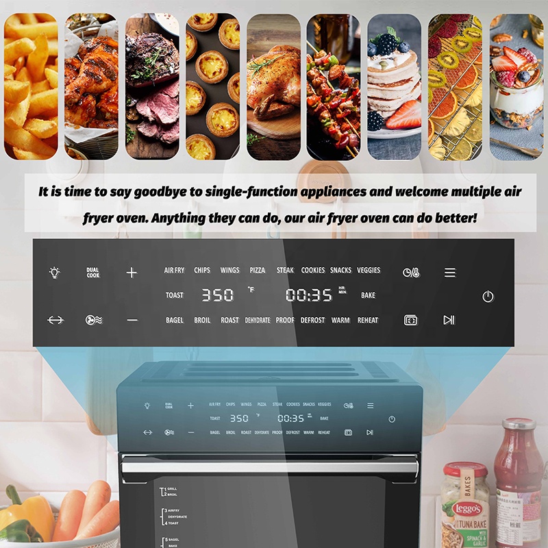 AMZ Prime Custom Air Fry Combo Professional Electric Toaster Oven Digital 30L Air Fryer Oven