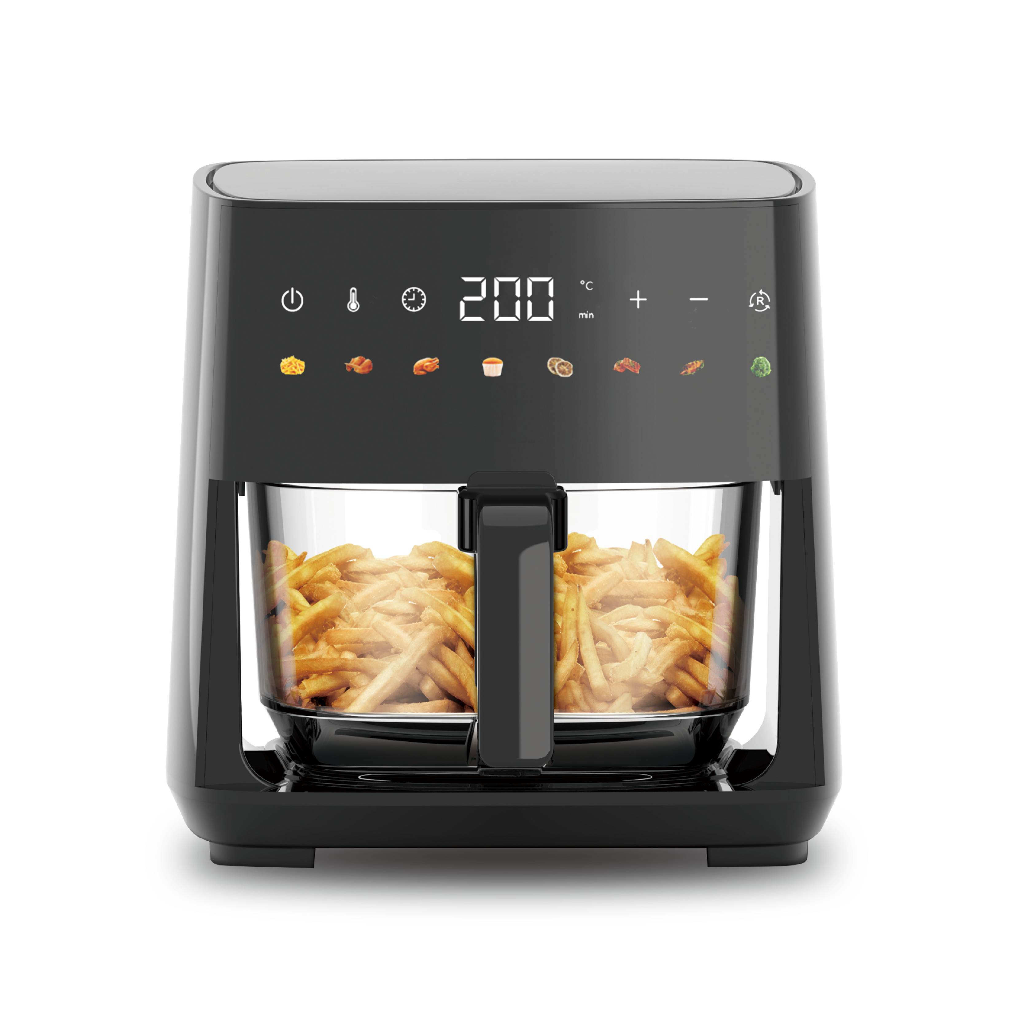 Favorable Price Digital Air Fryer with Visual Glass Energy Saving Oil-Free Healthy Cooking for Household