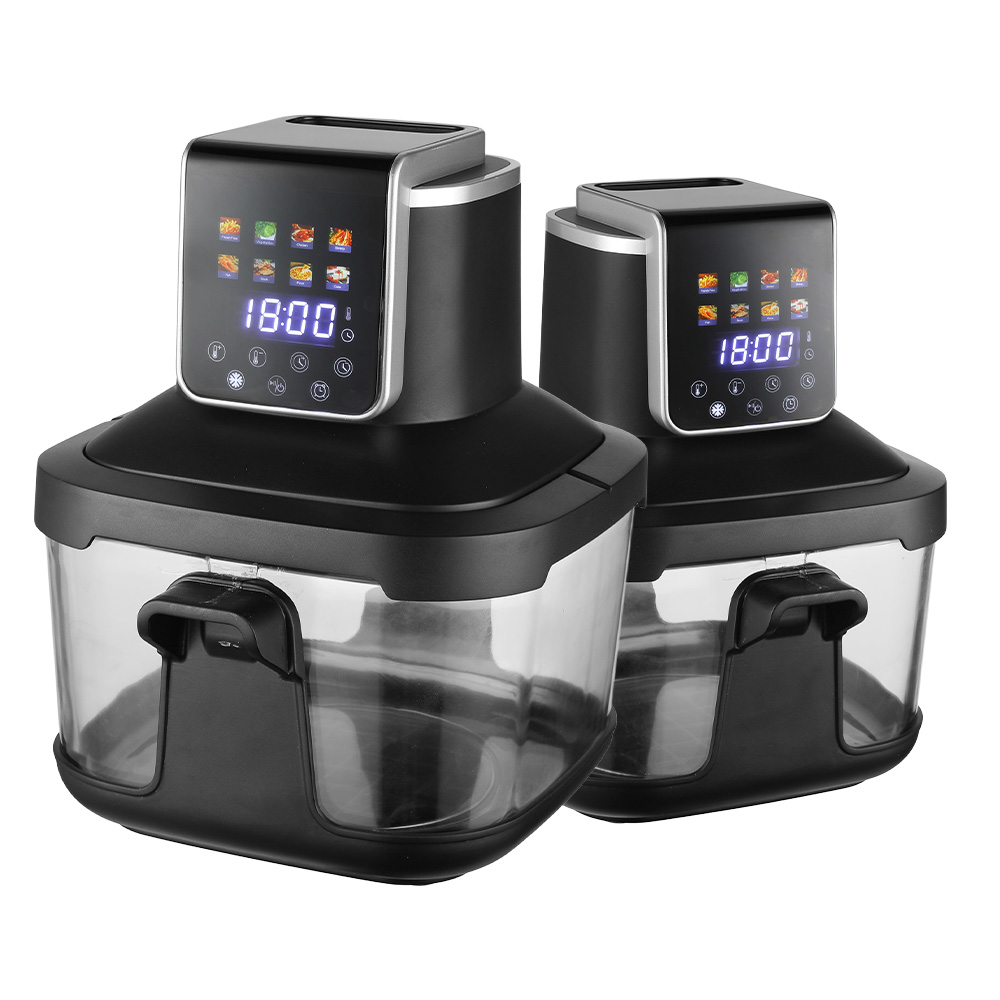 6l Modern Crispy Portable Air Fryer 8-in-1 Digital Control Space Saving Compact Design 360&deg; Visual Window Smart Touch Screen