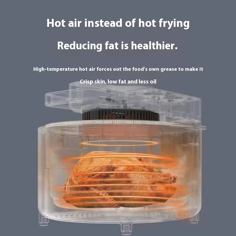 Compact Steam 8L Air Fryer with Digital Control for Hotel Car RV Commercial Household