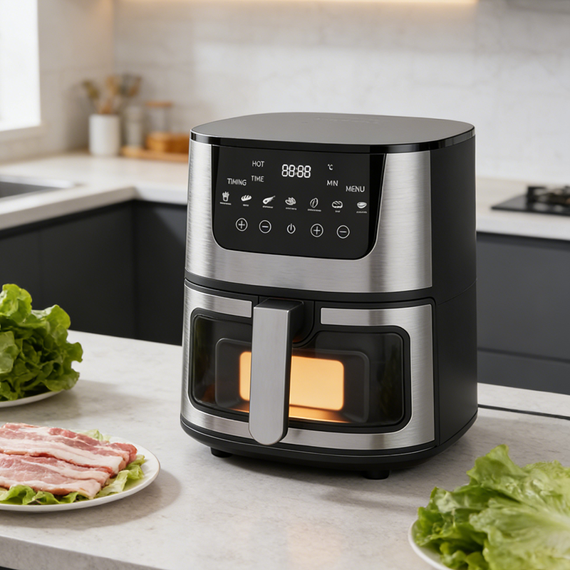 New 5L 6L 7L 8L 12L Oil Free Fryer Electric Deep Digital Rapid Air Fryer Stainless Steel Smart air Fryer CE/RoHS/UL Certified
